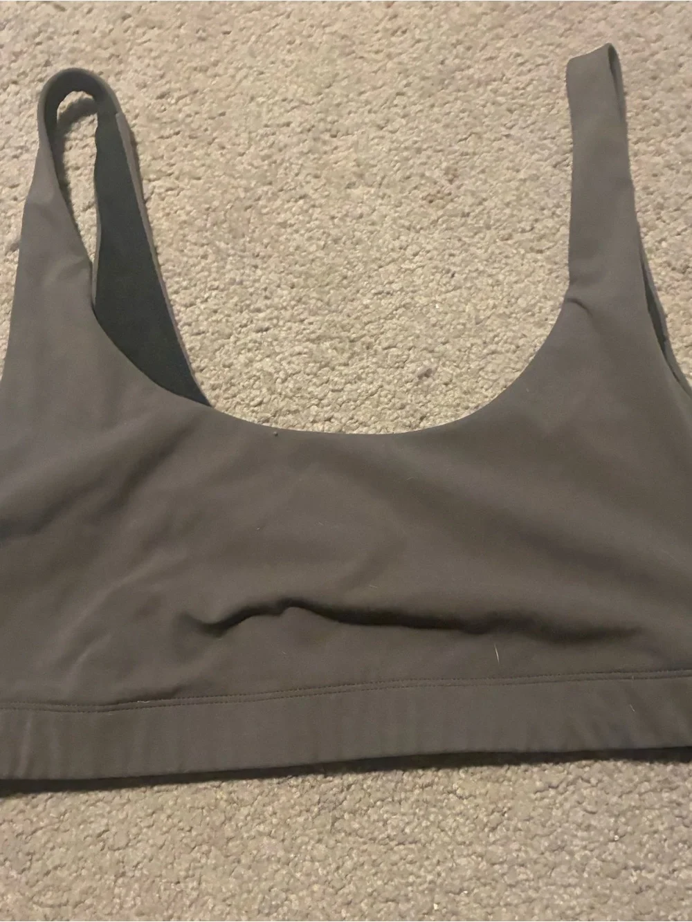 Women’s Scoop Neck Sports Bra xl Olive Green Vuori